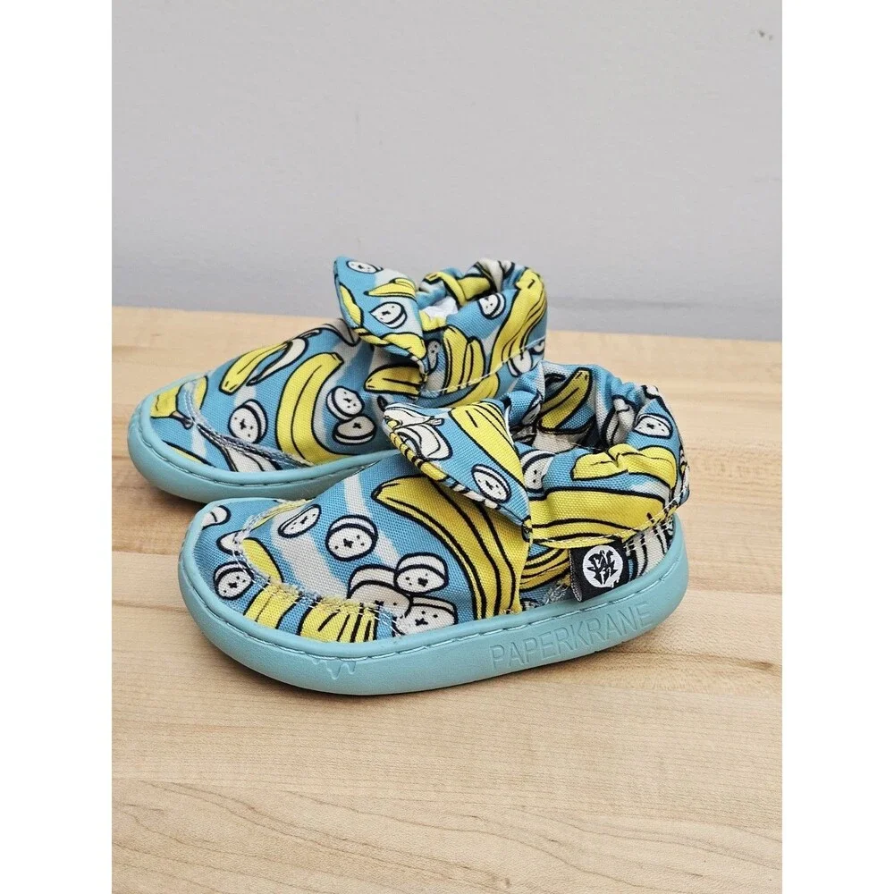 Paperkrane Australia Barefoot Shoes B-Nana Banana slip on EU 22 Toddler US 4.5